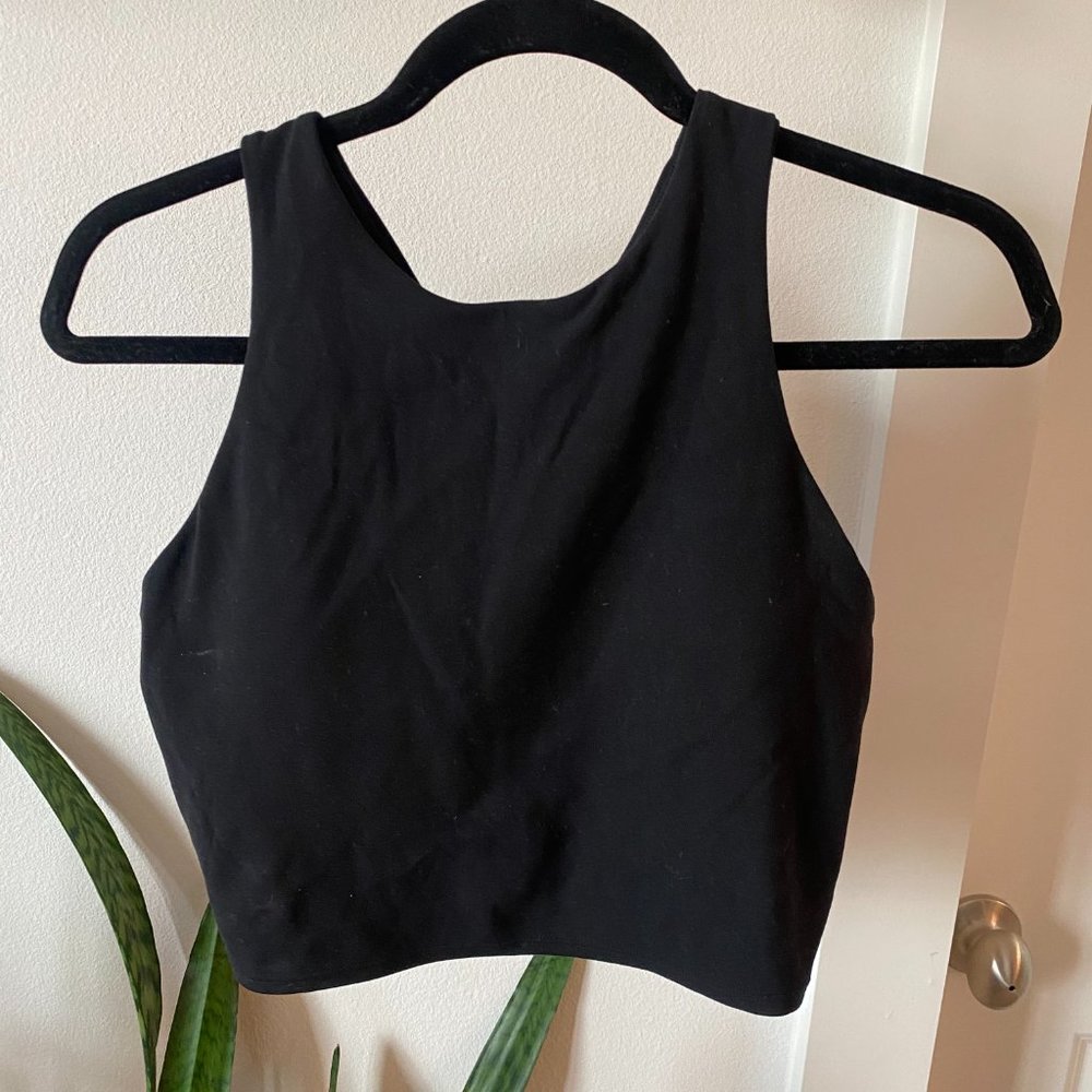 Athleta Conscious Crop Bra A-C cup, Black